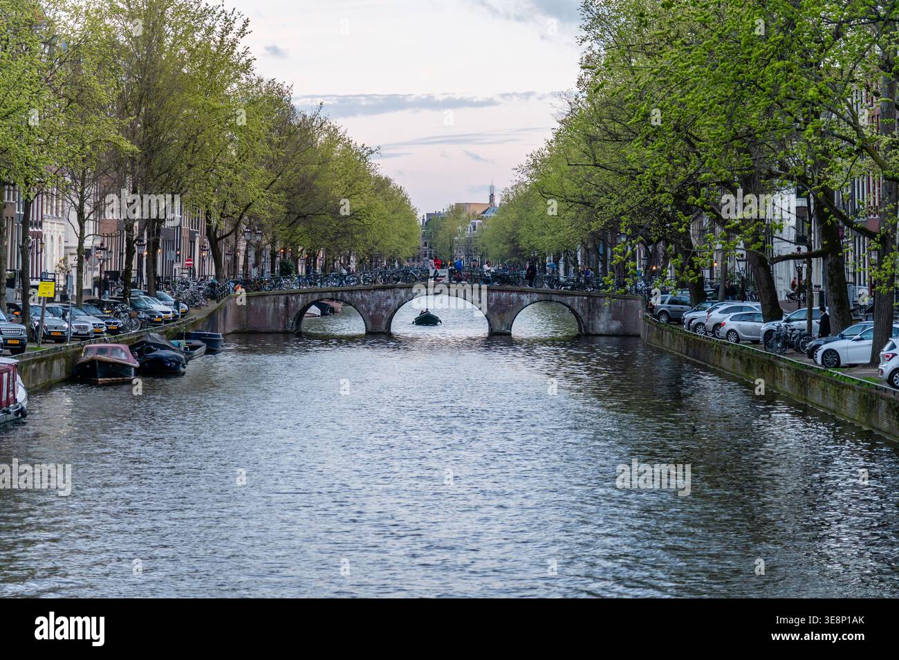 Canals of Amsterdam, Netherlands Stock Photo