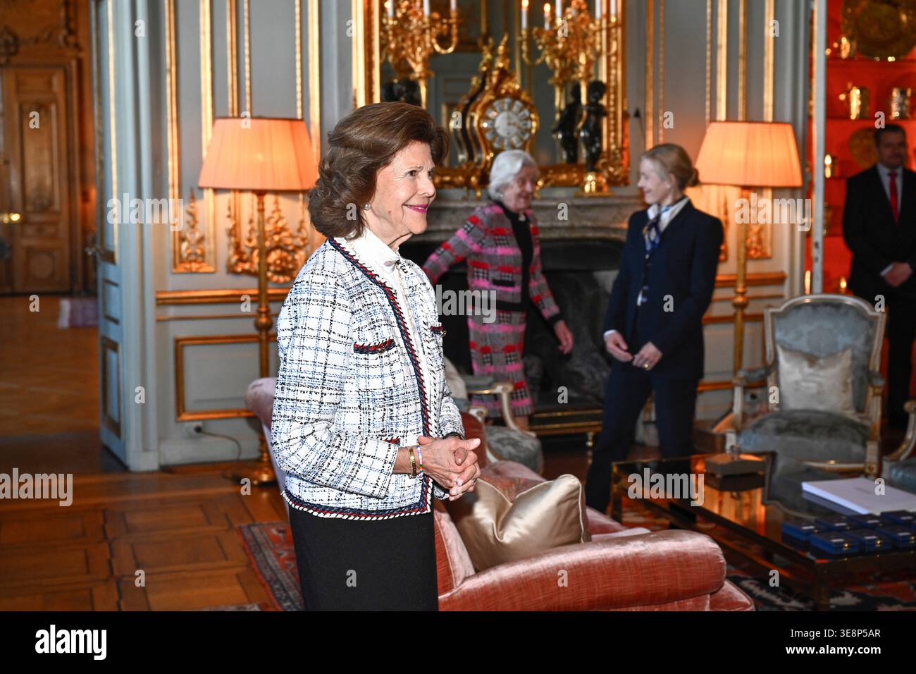 Queen Silvia when the King presents medals for merits in Swedish sports ...
