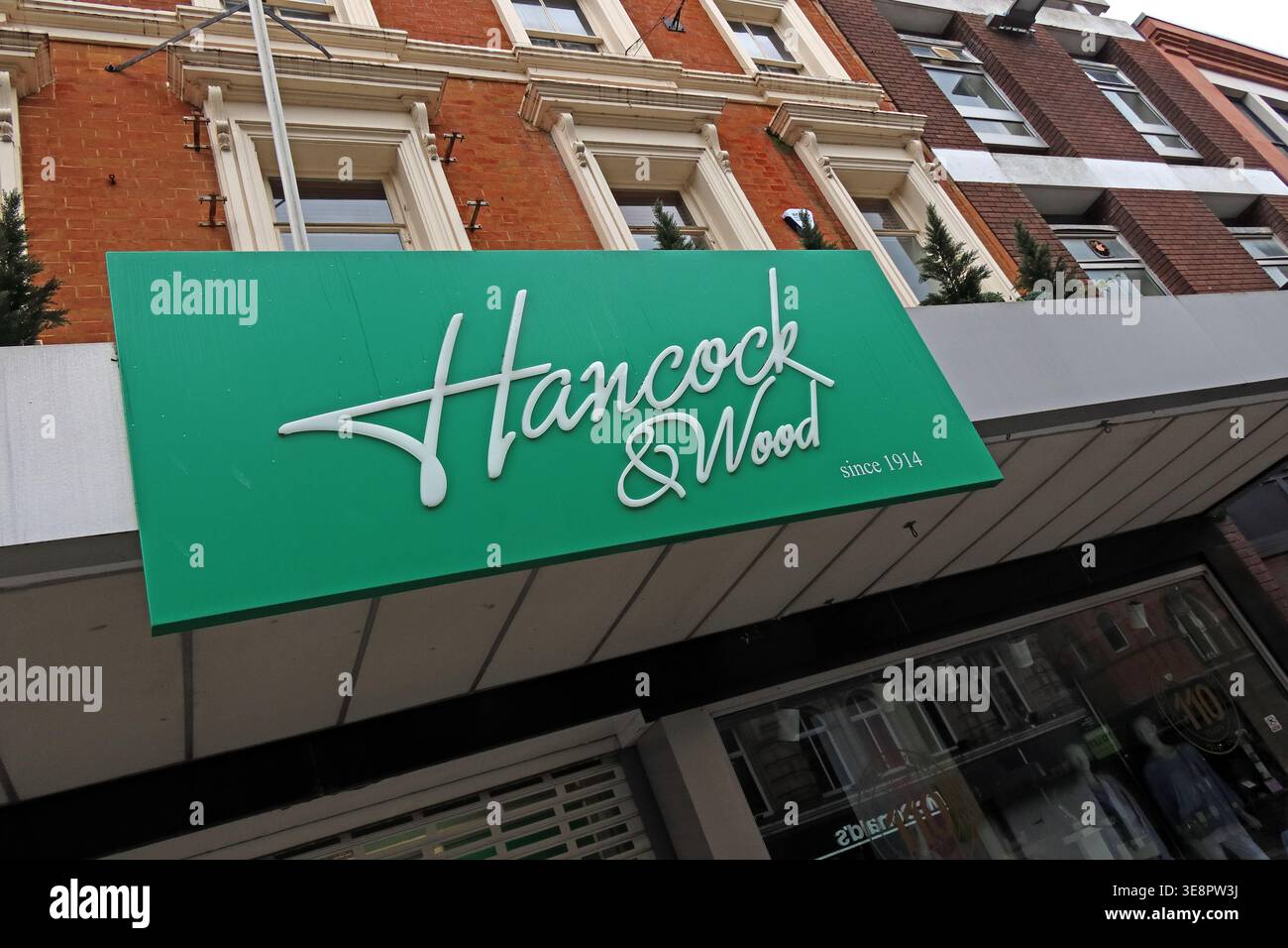 Shuttered Hancock & Wood frontage on Bridge Street, Warrington,after the family department store announced its closure in 2026,after 112 years trading Stock Photo