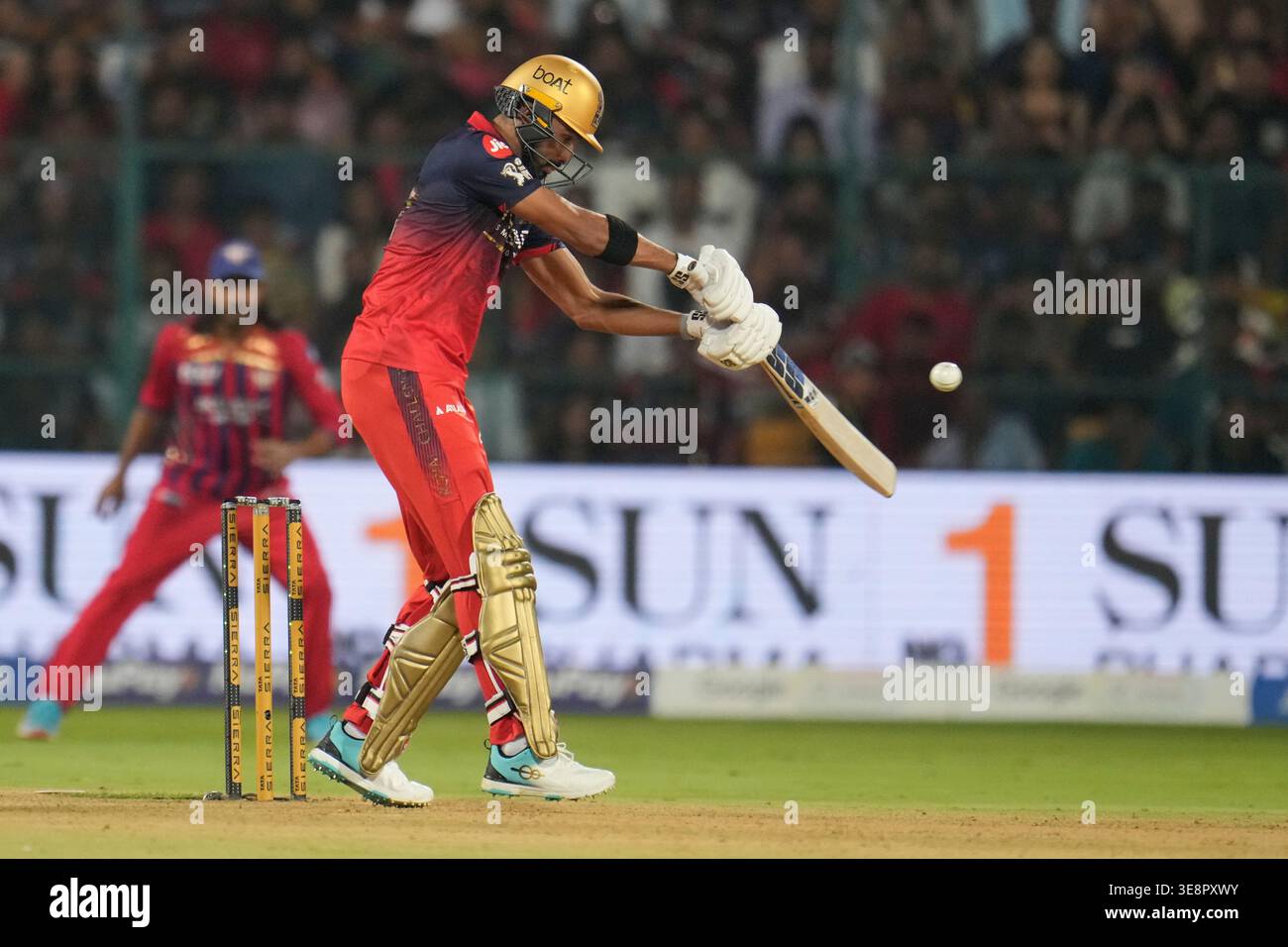 Royal Challengers Bengaluru's Devdutt Padikkal plays a shot during the ...