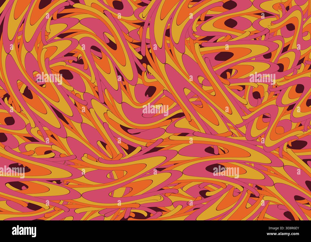 Abstract liquid wavy shapes background vector illustration. Stock Vector