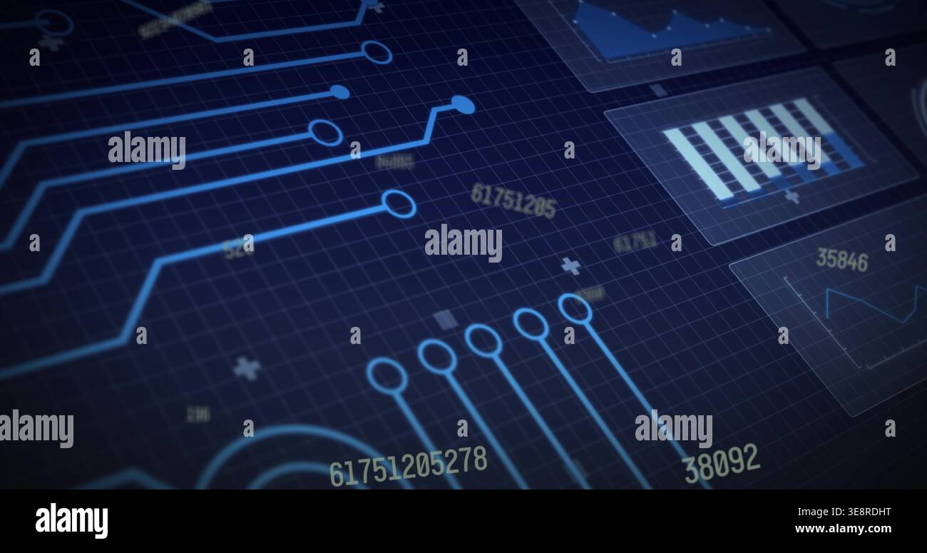 Rendering circuit ui graphic hi-res stock photography and images - Alamy