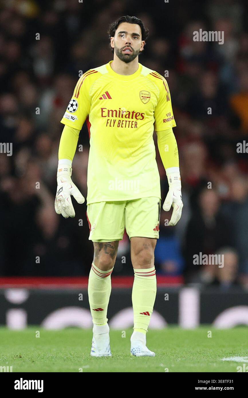 David Raya of Arsenal present during the UEFA Champions League Quarter ...
