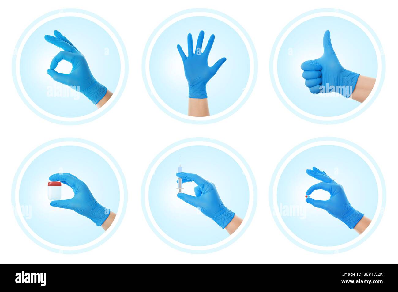 Hand gestures icons hi-res stock photography and images - Alamy