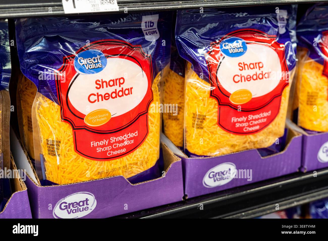 Cheese In Walmart Great Value Sharp Cheddar Cheese Products Displayed On Walmart Grocery ...
