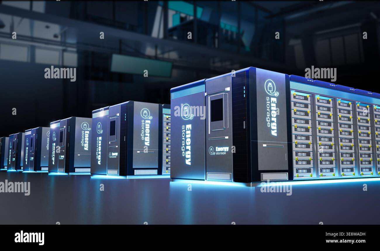 Battery storage power plant hi-res stock photography and images - Alamy