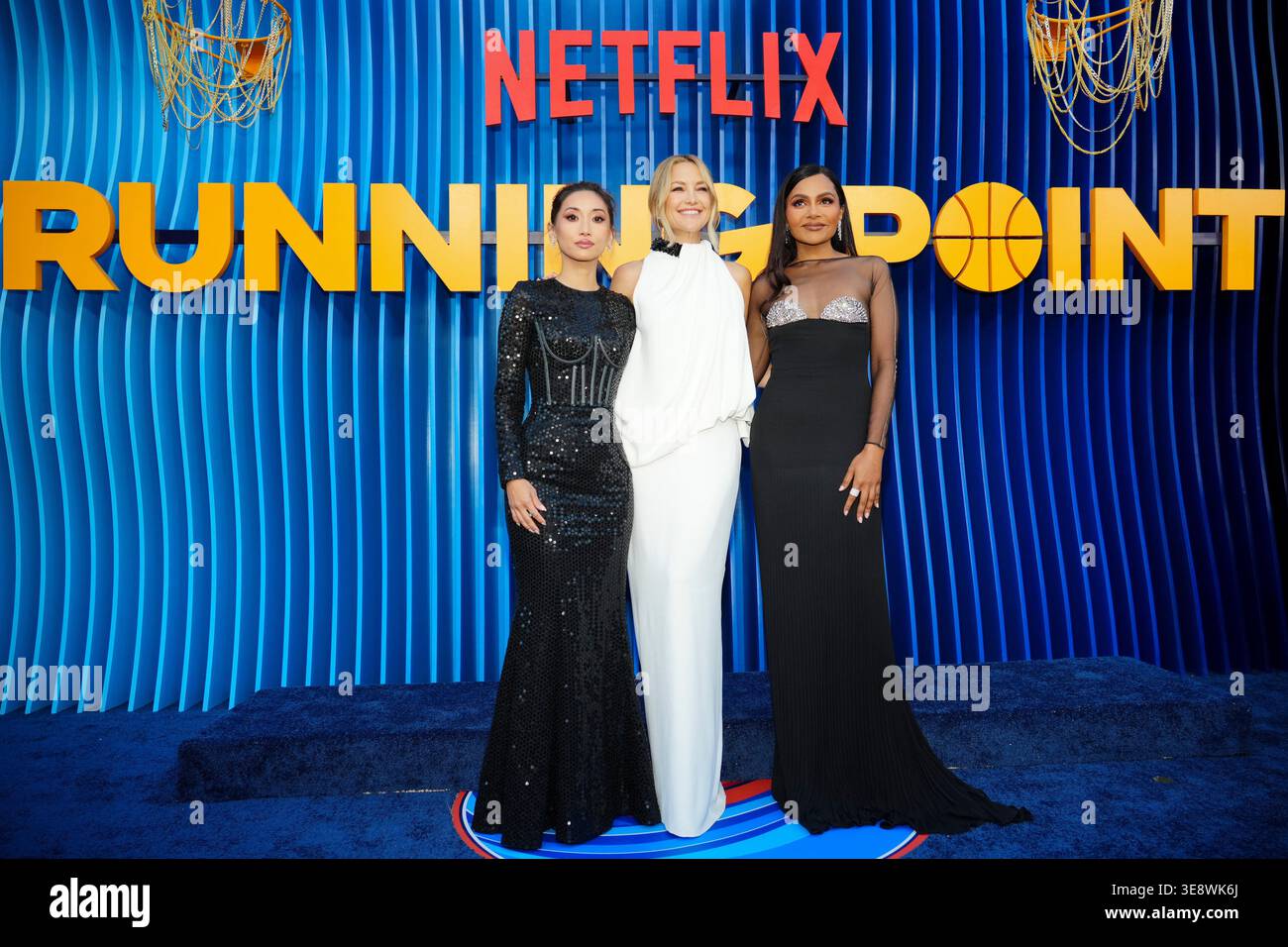 Mindy Struss Brenda Song, from left, Kate Hudson and Mindy Kaling arrive at the ...