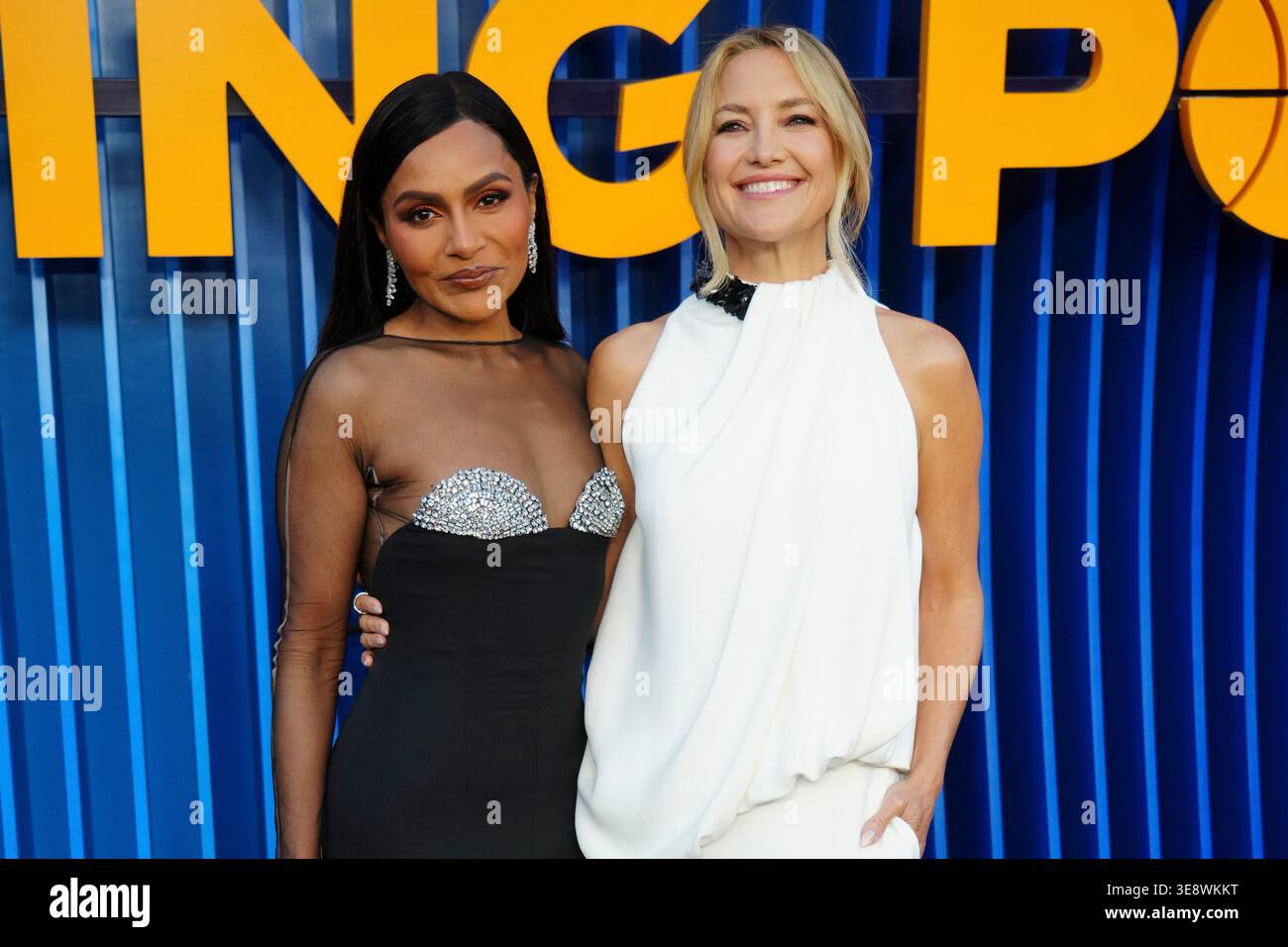 Mindy Struss Mindy Kaling, left, and Kate Hudson arrive at the premiere of the ...