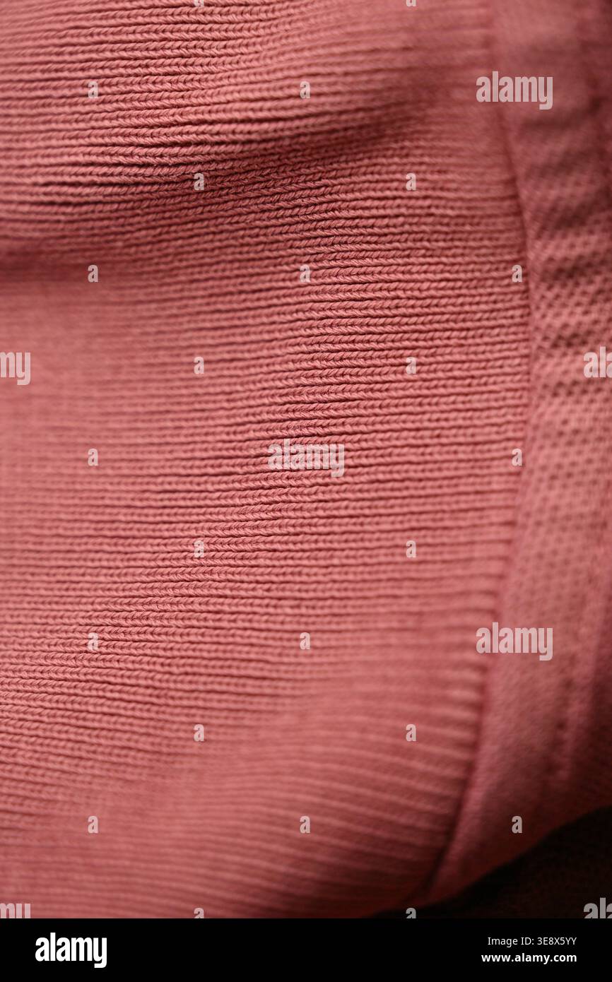 Light Pink T-Shirt Fabric Texture — Creased Macro Close-Up with Soft Defocused Backgrounds Stock Photo