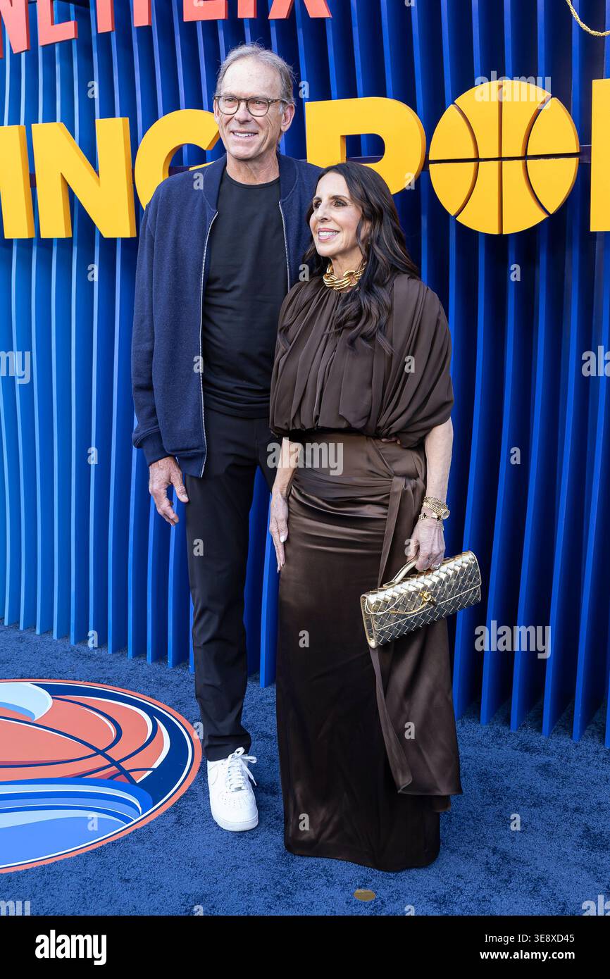 Kurt Rambis and Linda Rambis attend the arrivals of the Los Angeles ...
