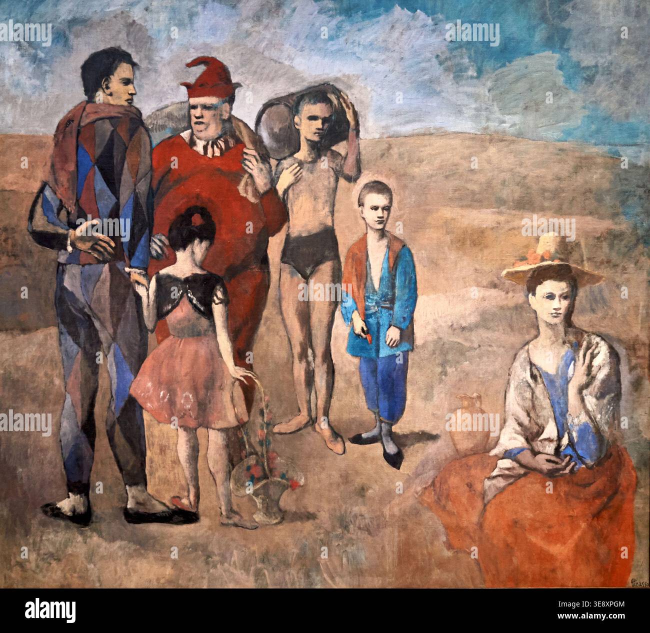 Publio Tommasi、Les Saltimbanques、希少画集より Family of saltimbanques hi-res stock photography and images - Alamy