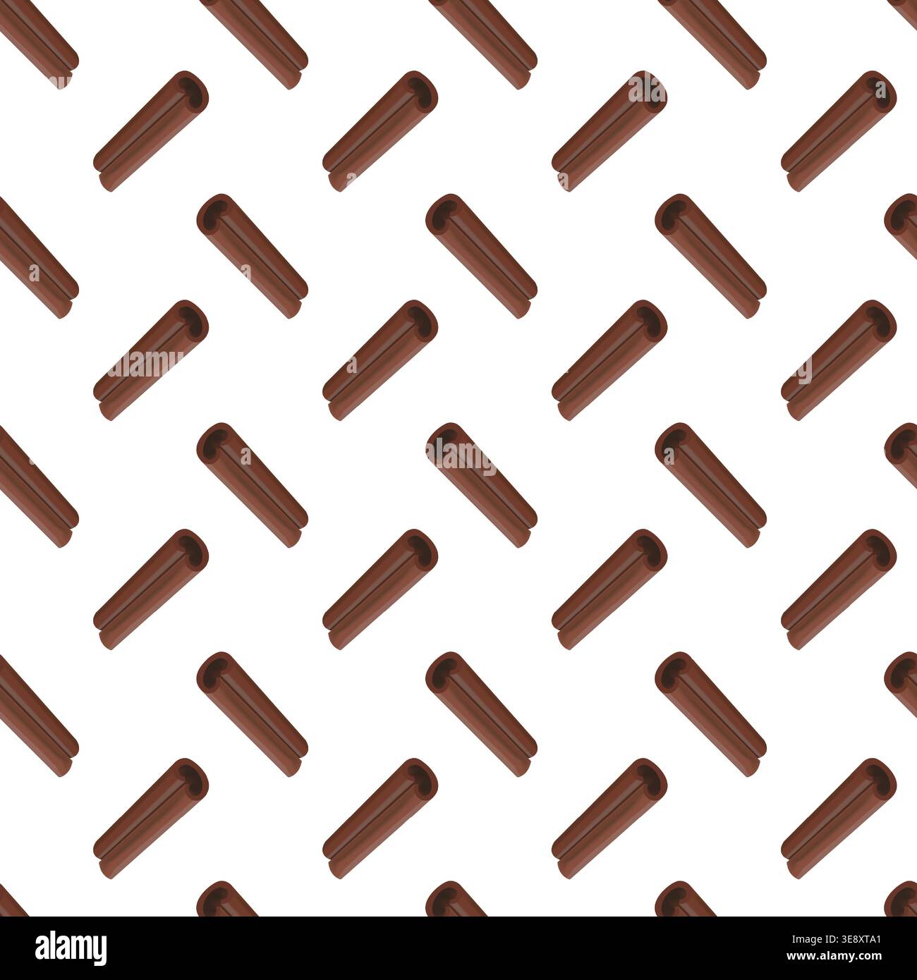 Cinnamon Stick Pattern Stock Vector