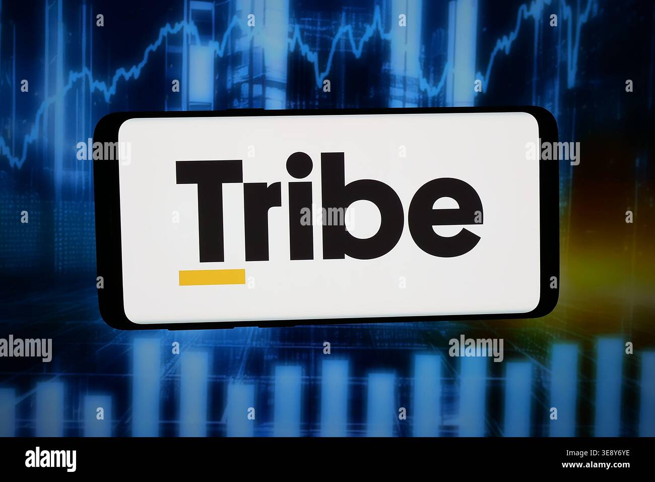 In this photo illustration, the logo of company Tribe Property ...