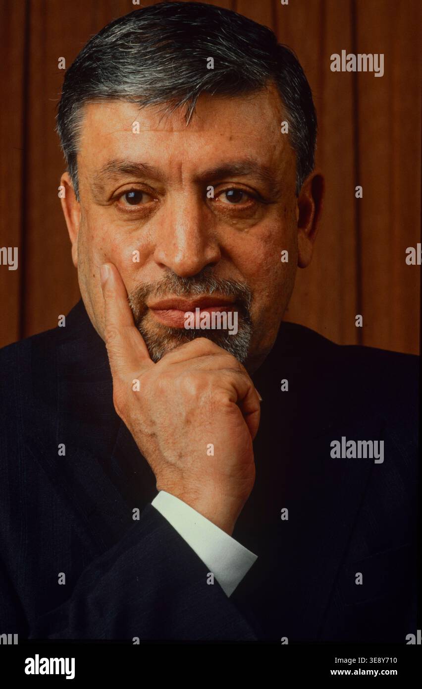 Ishan Barbouti, London 1989. He was born in Iraq, lived in London and was an arms dealer and wealthy businessman. He was involved with Saudi oil contracts and with chemical factories for Gadaffi's Libya. Stock Photo