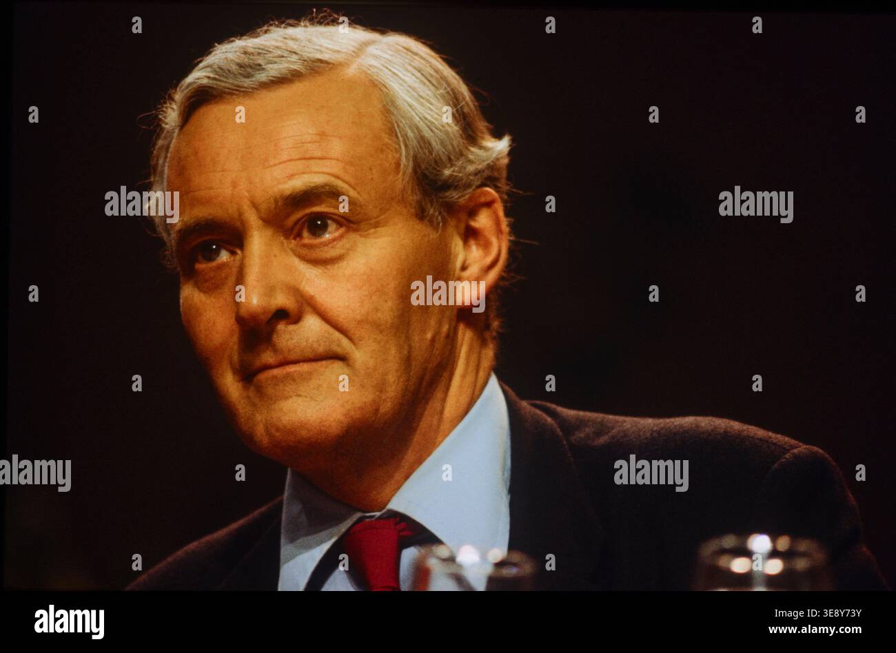 Tony Benn, Labour Party politician, at the Labour Party conference, 1981. Stock Photo