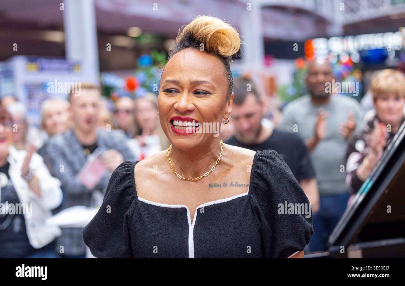 London, UK. 16th April 2026 British singer songwriter Emili Sande sings ...