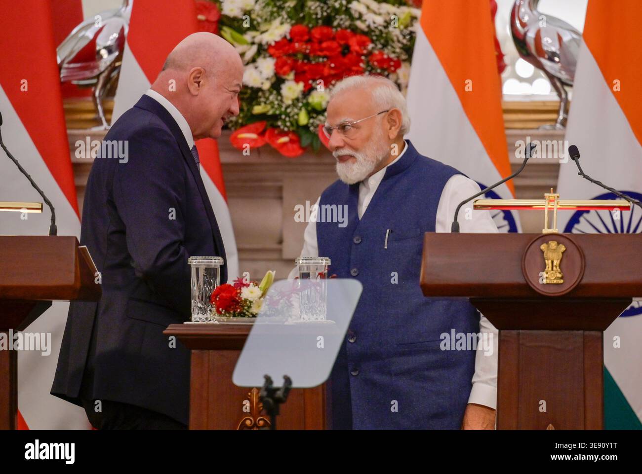 NEW DELHI, INDIA - APRIL 16: Prime Minister Narendra Modi and Austrian ...