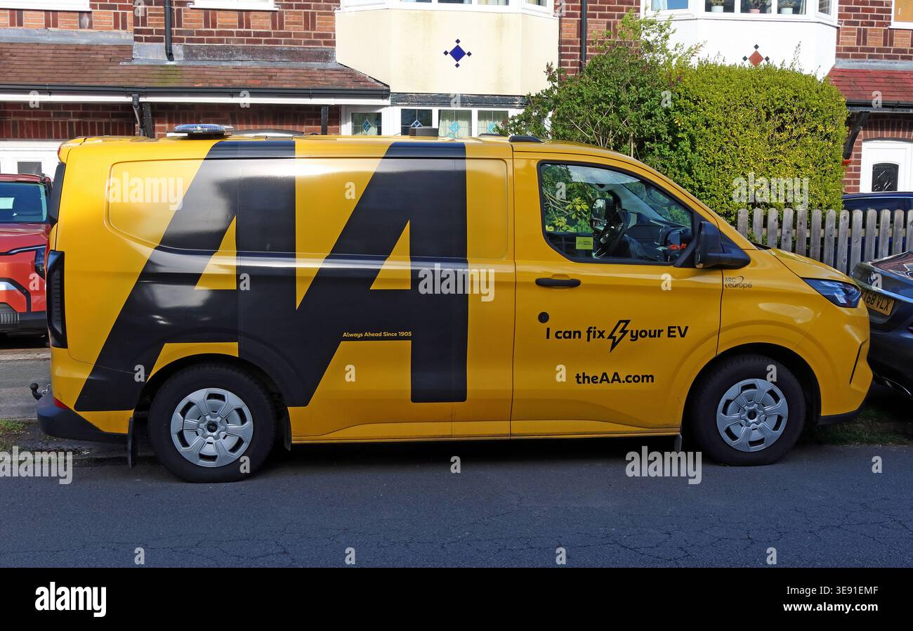 AA van - can fix your EV. Stock Photo