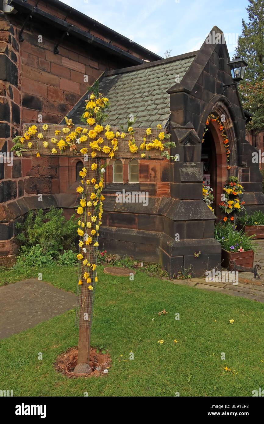 St Wilfrids Easter Cross Stock Photo