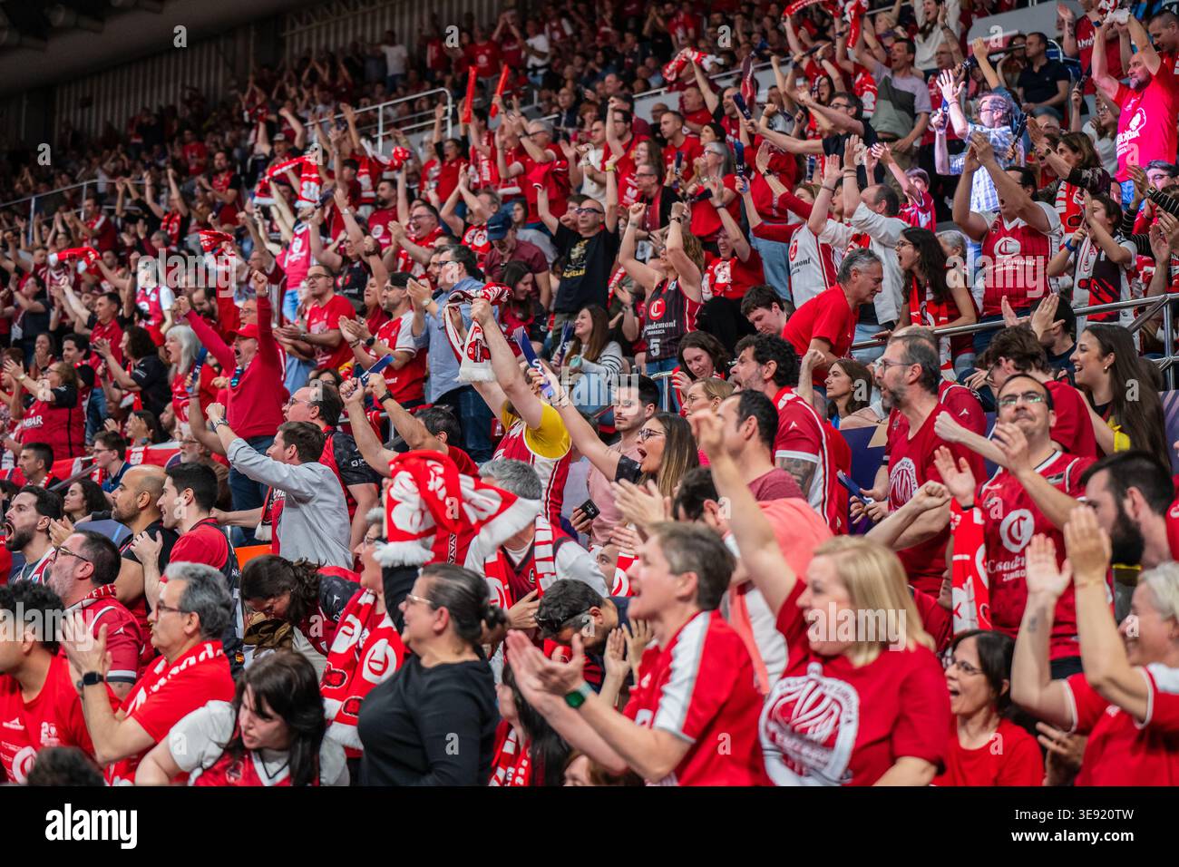 Zaragoza, Spain. 15 April 2026. Fans during Euroleague Final Six ...