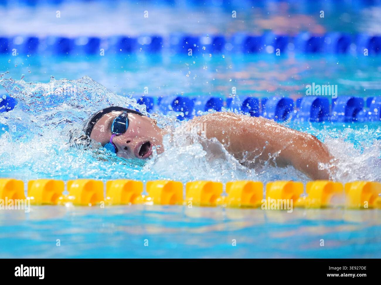 Freya Colbert during the Women's 200m Freestyle Final on day three of ...