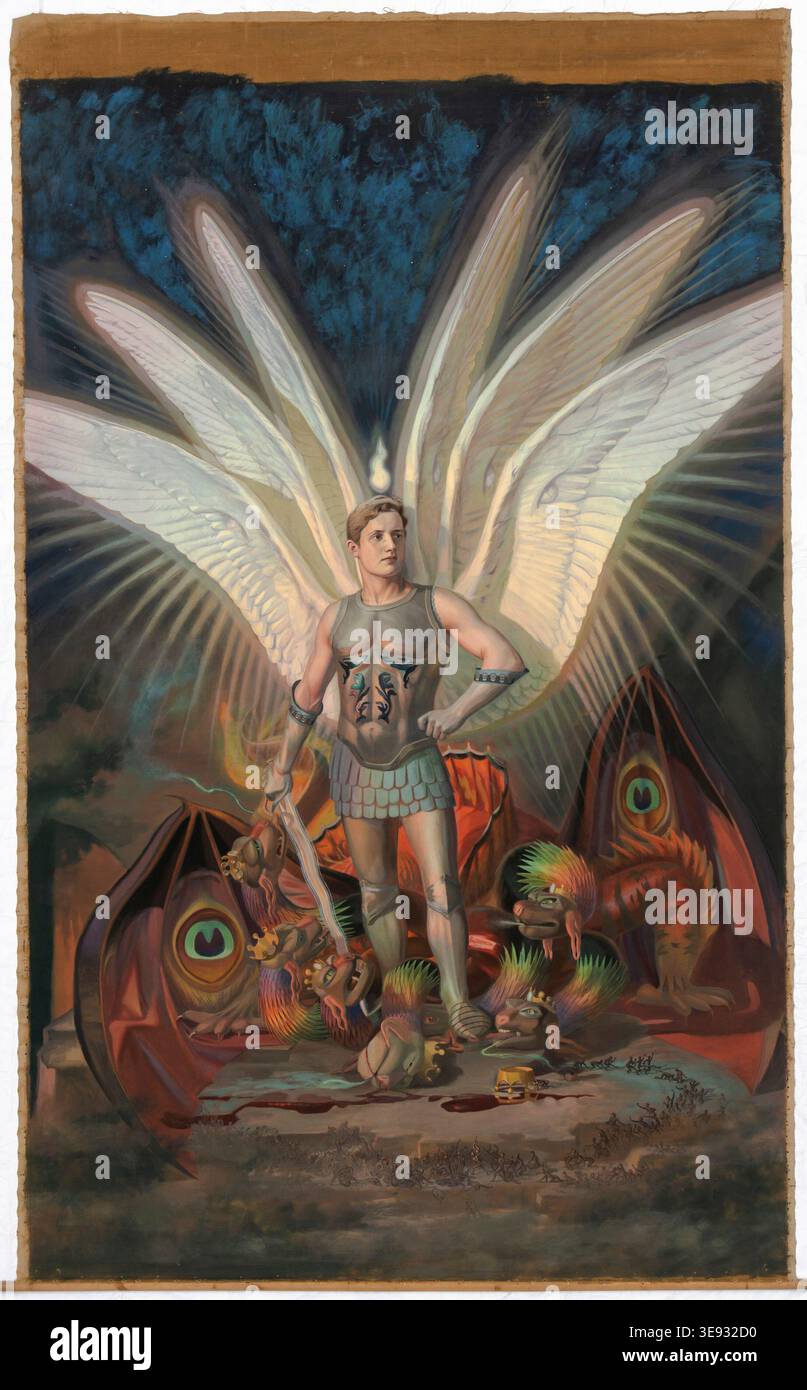 Historic image of Archangel Michael winning the dragon by Torsten ...