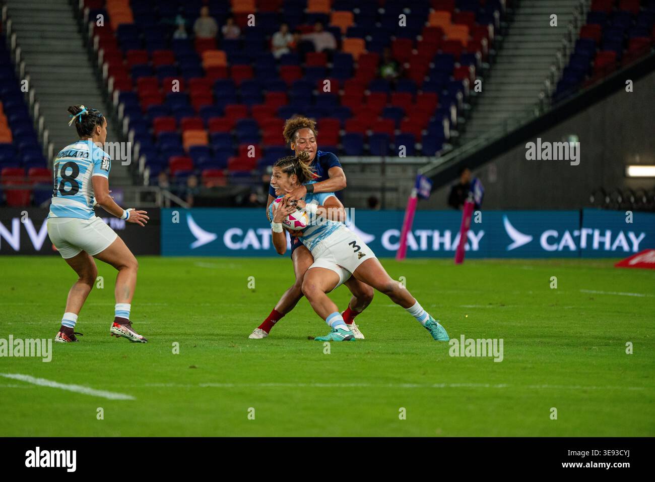 Maria Heitor Rugby Maria Taladrid form Team Argentina during a woman’s rugby match between ...