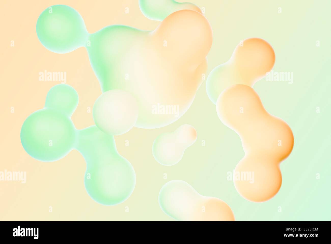 Abstract pastel organic shapes floating hi-res stock photography and ...