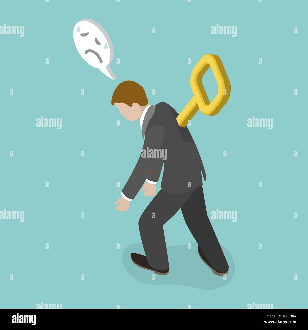 Illustration of fatigue concept hi-res stock photography and images - Alamy