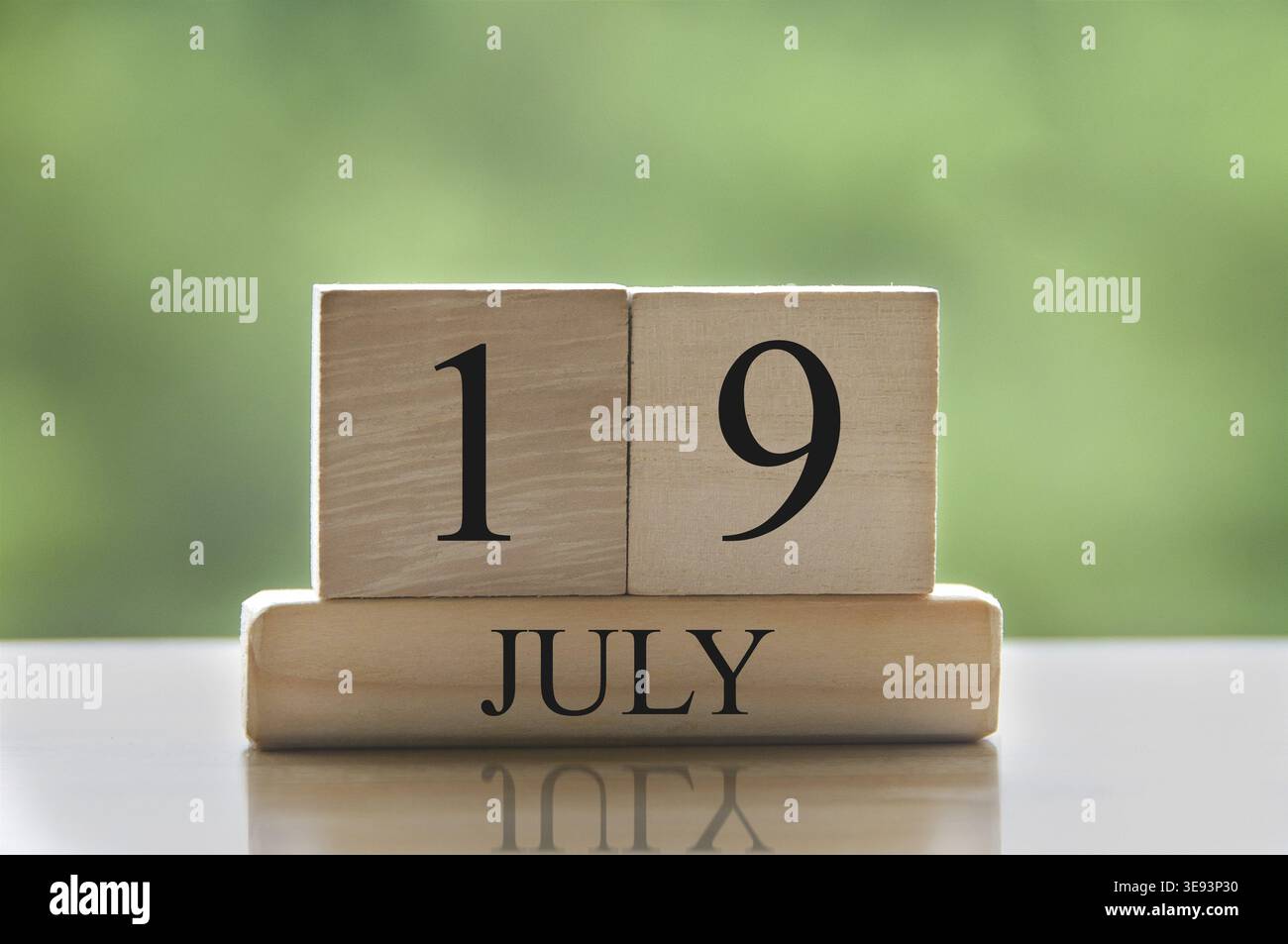Concept image july 19 calendar hi-res stock photography and images - Alamy