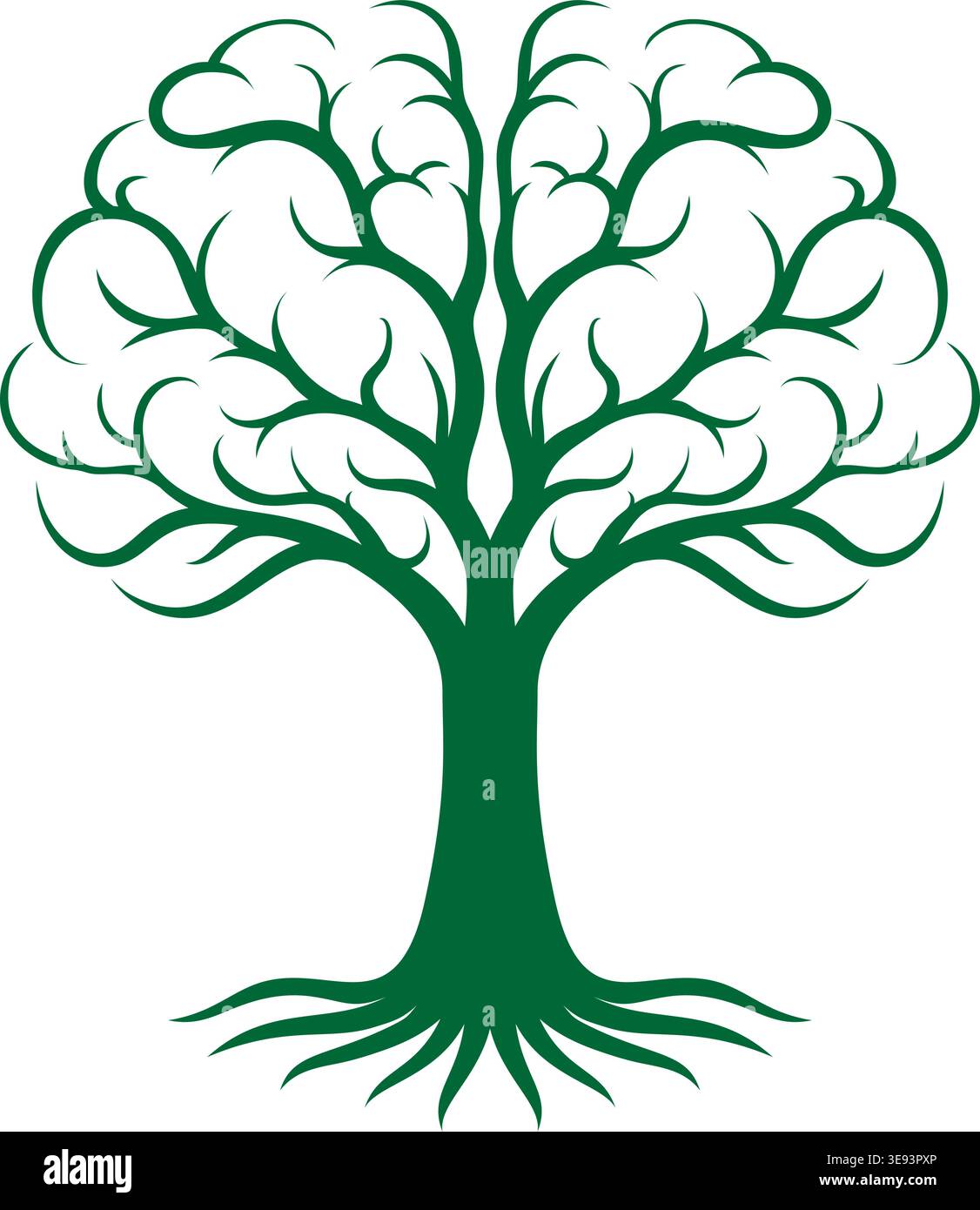 Brain Knowledge Tree Learning Education Icon Stock Vector
