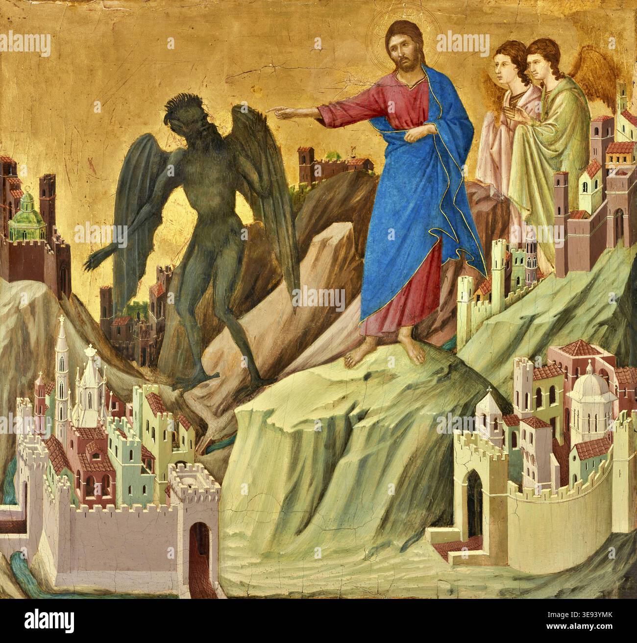Duccio di Buoninsegna – c.1308–1311 – The Temptation on the Mount ...
