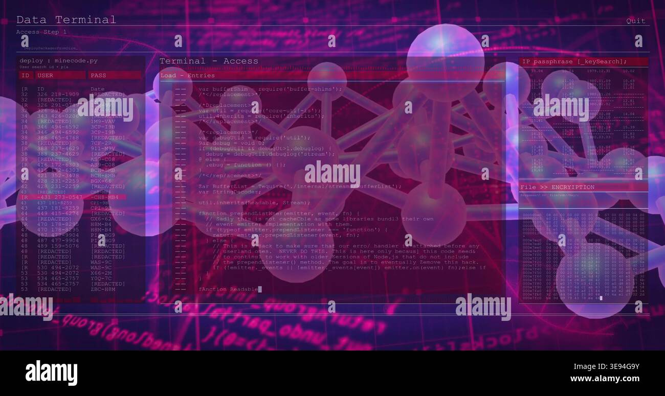 3d visualization molecular model translucent hi-res stock photography ...