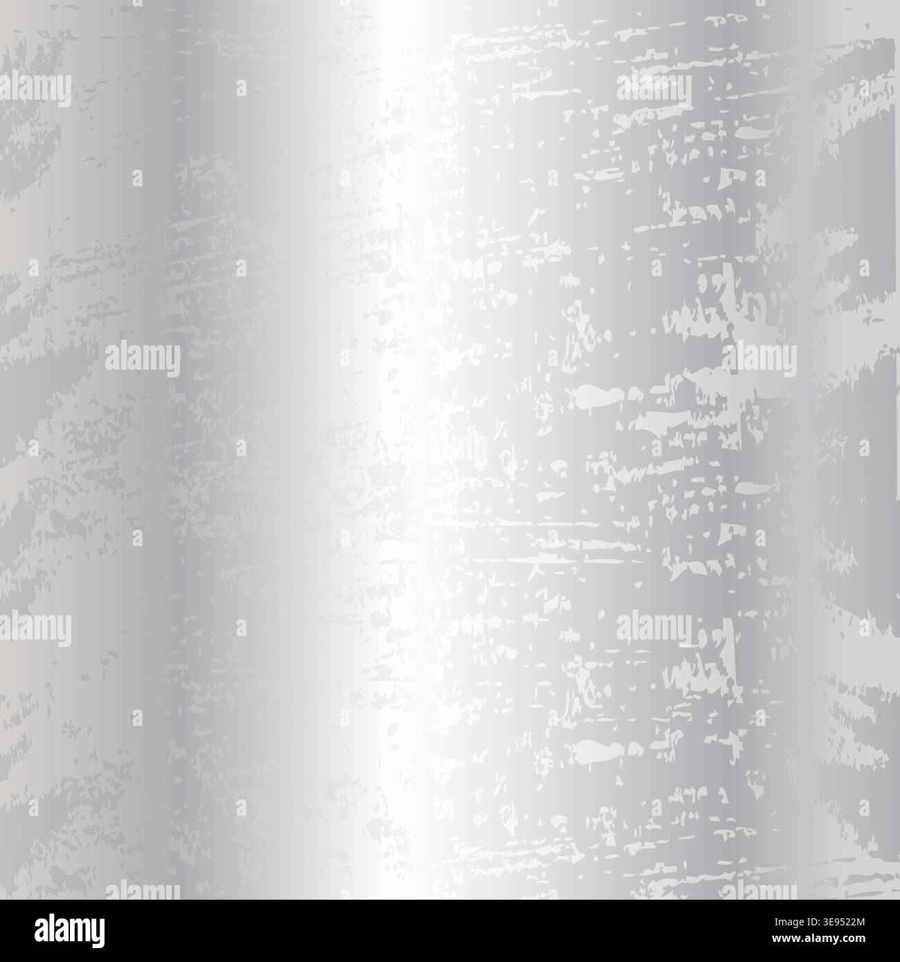 Abstract silver background. Metallic mirror texture. Chrome gradient surface with a light glossy background. Simple contemporary art. Abstract foil su Stock Vector