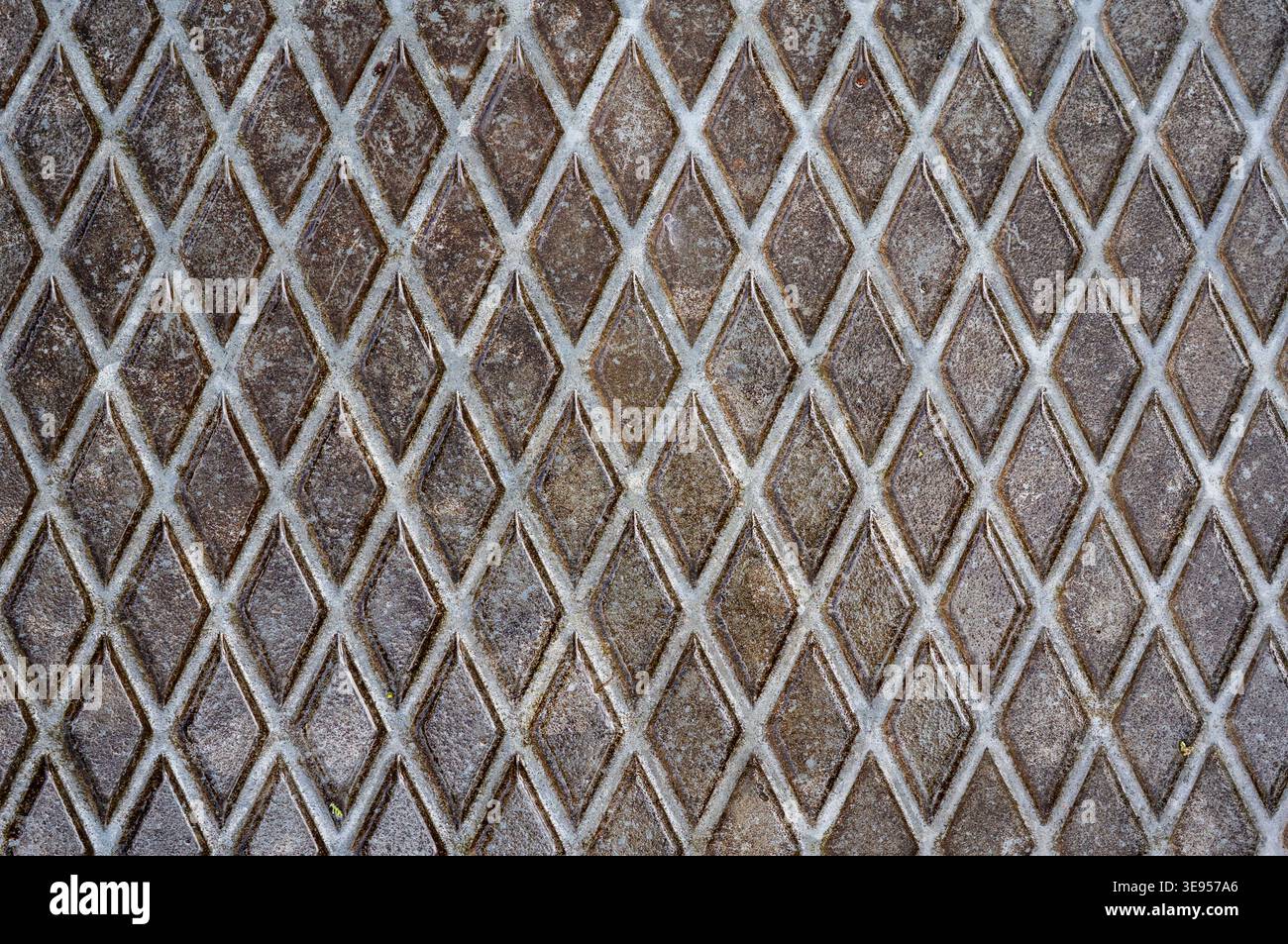 rusty metal grid texture background Stock Photo