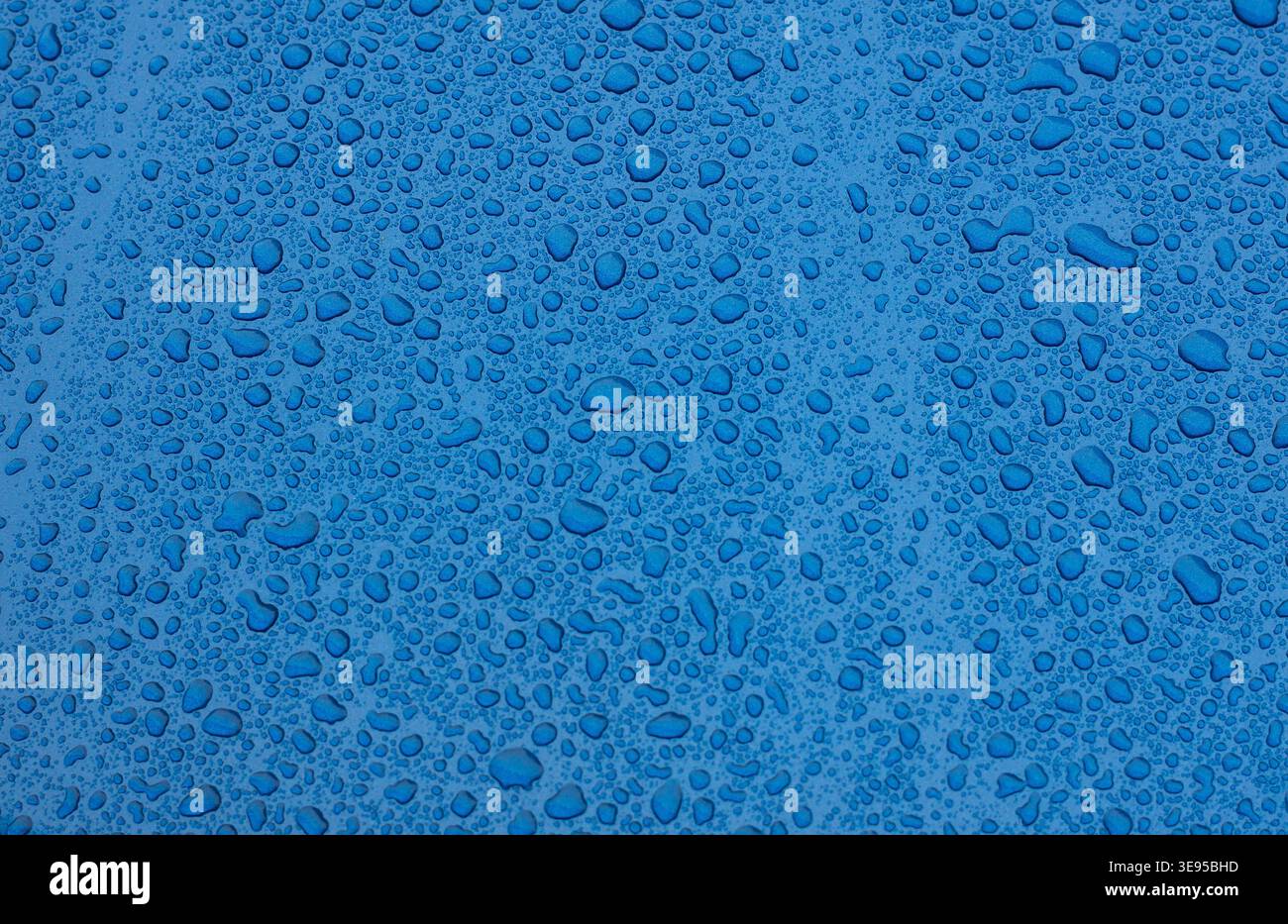 blue water drops texture background Stock Photo