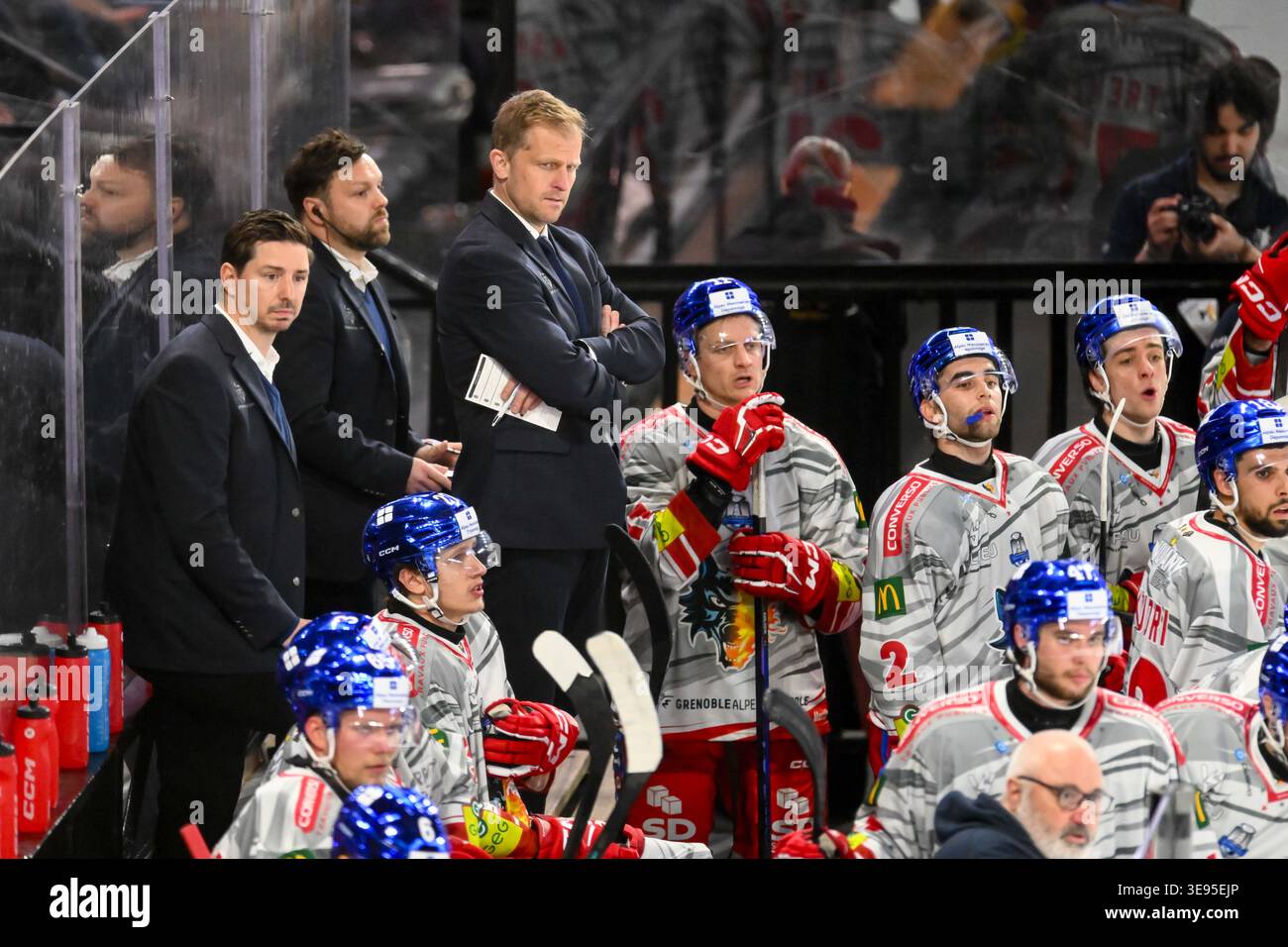 Terglav Edo of Grenoble and Baylacq Julien of Grenoble during the ...