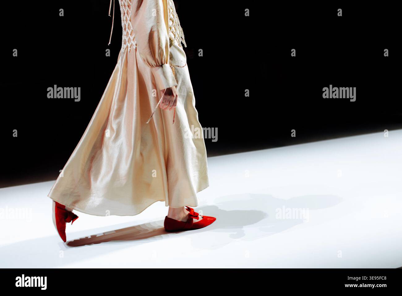 red shoes yellow dress Mustard and red