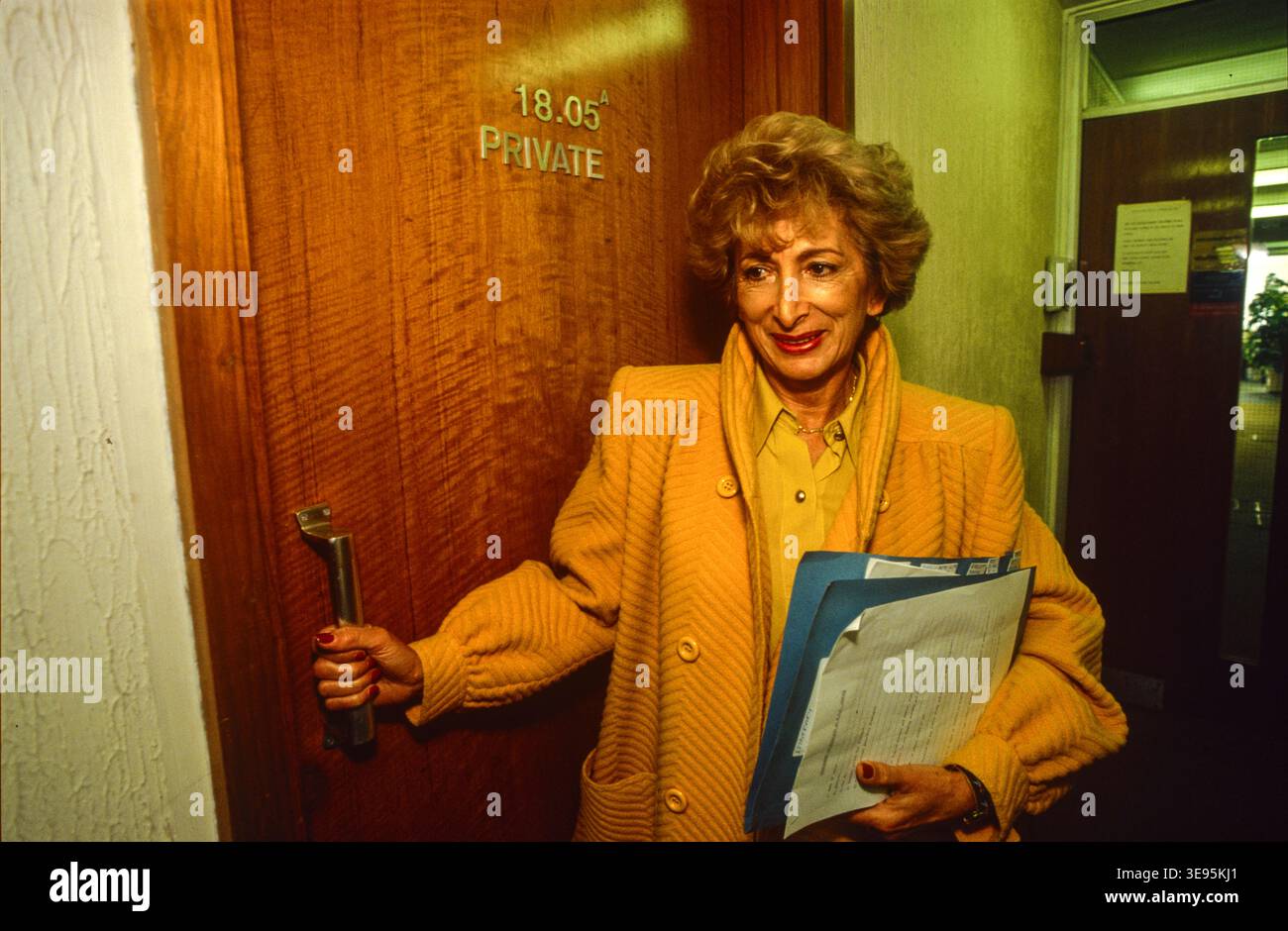 Lady Shirley Porter, in her role as leader of Westminster City Council, 1990. Stock Photo