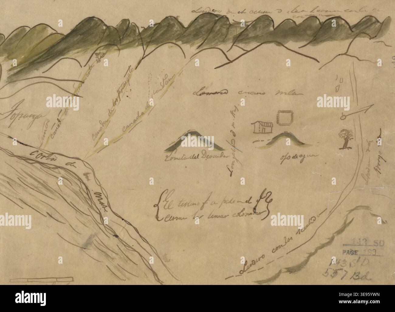 1840 Ranches A cropped version of the historical photograph of *Rancho San Vicente Y ...