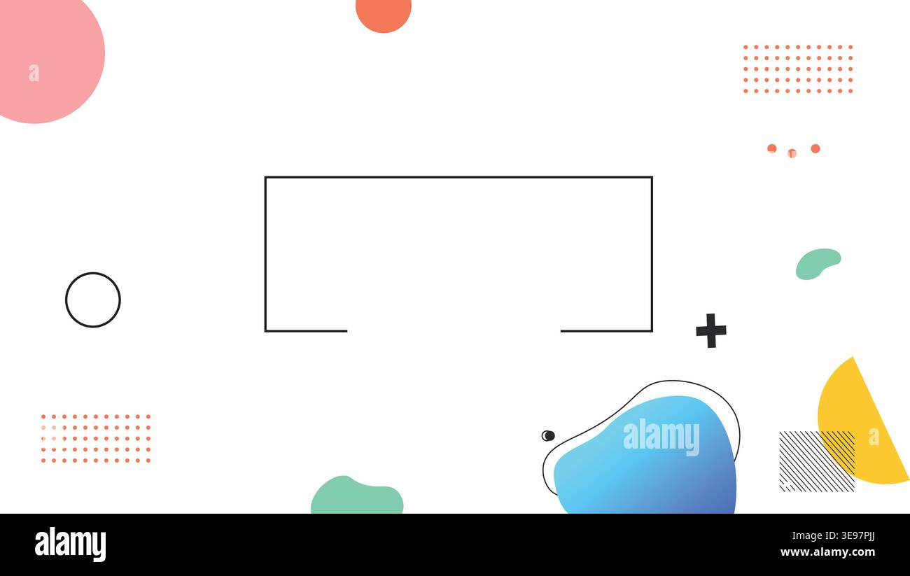Flat design geometric background vector illustration. Stock Vector