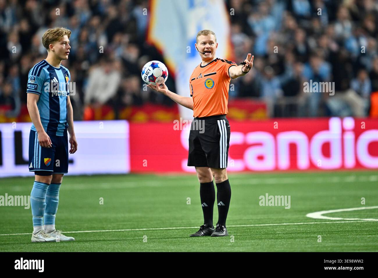 STOCKHOLM SWEDEN 20260417Djurg rdens Patric slund And Referee Fredrik stockholm-sweden-20260417djurg-rdens-patric-slund-and-referee-fredrik