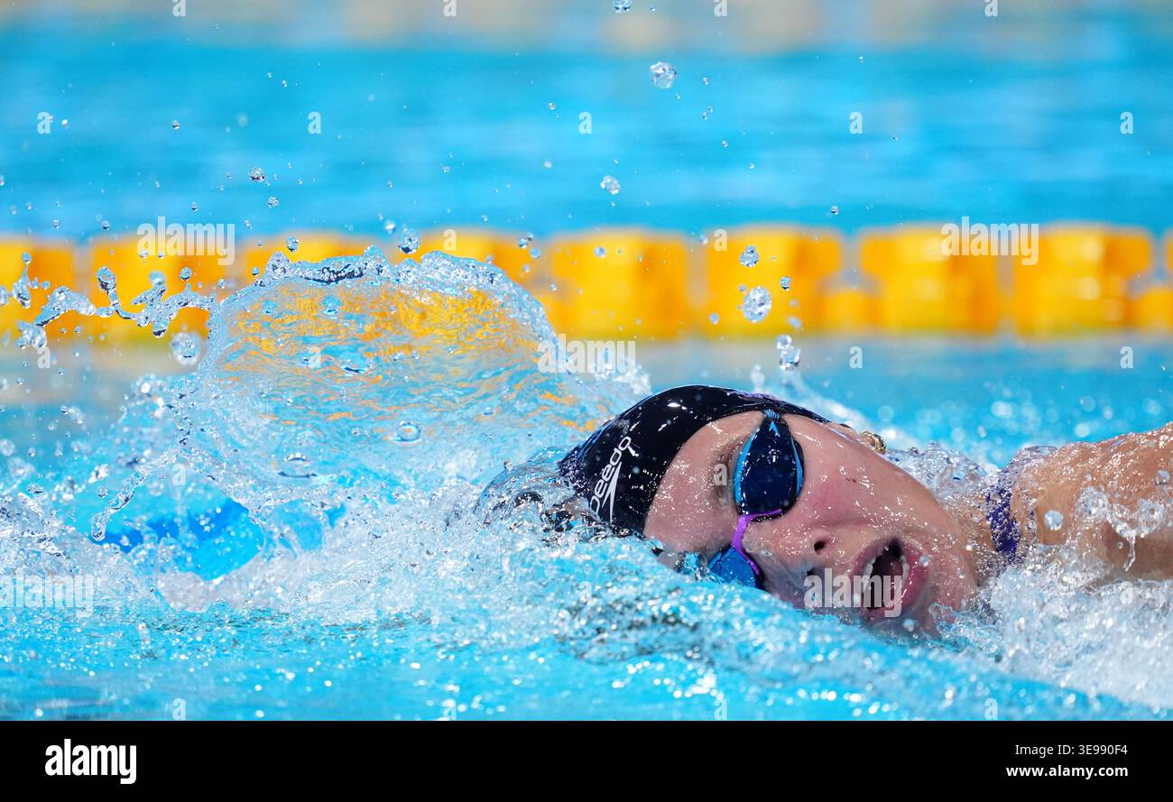 Freya Colbert during the Women's 400m Freestyle Final on day four of ...