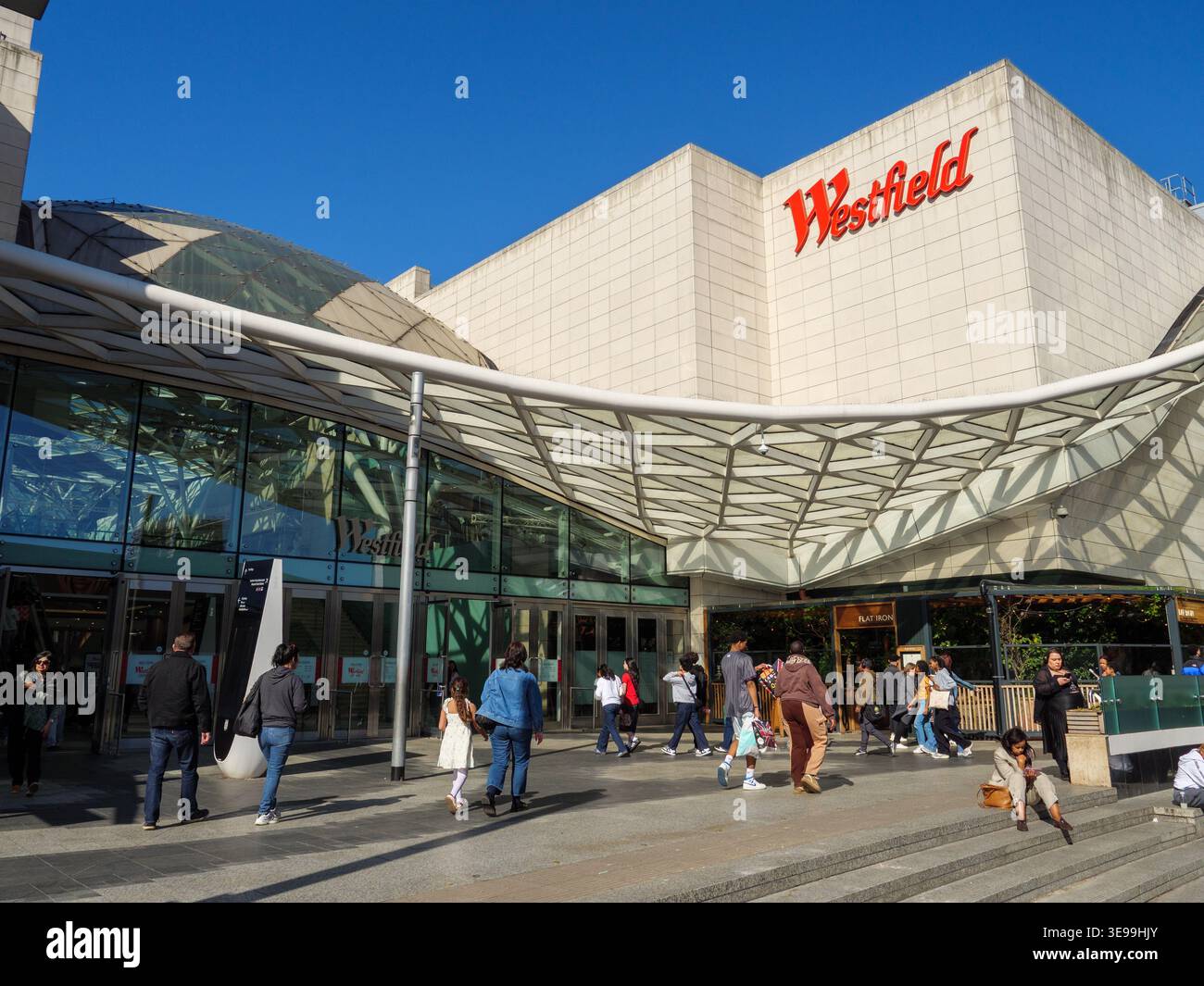 Entrance to Westfield London, White City shopping centre, London, UK Stock Photo