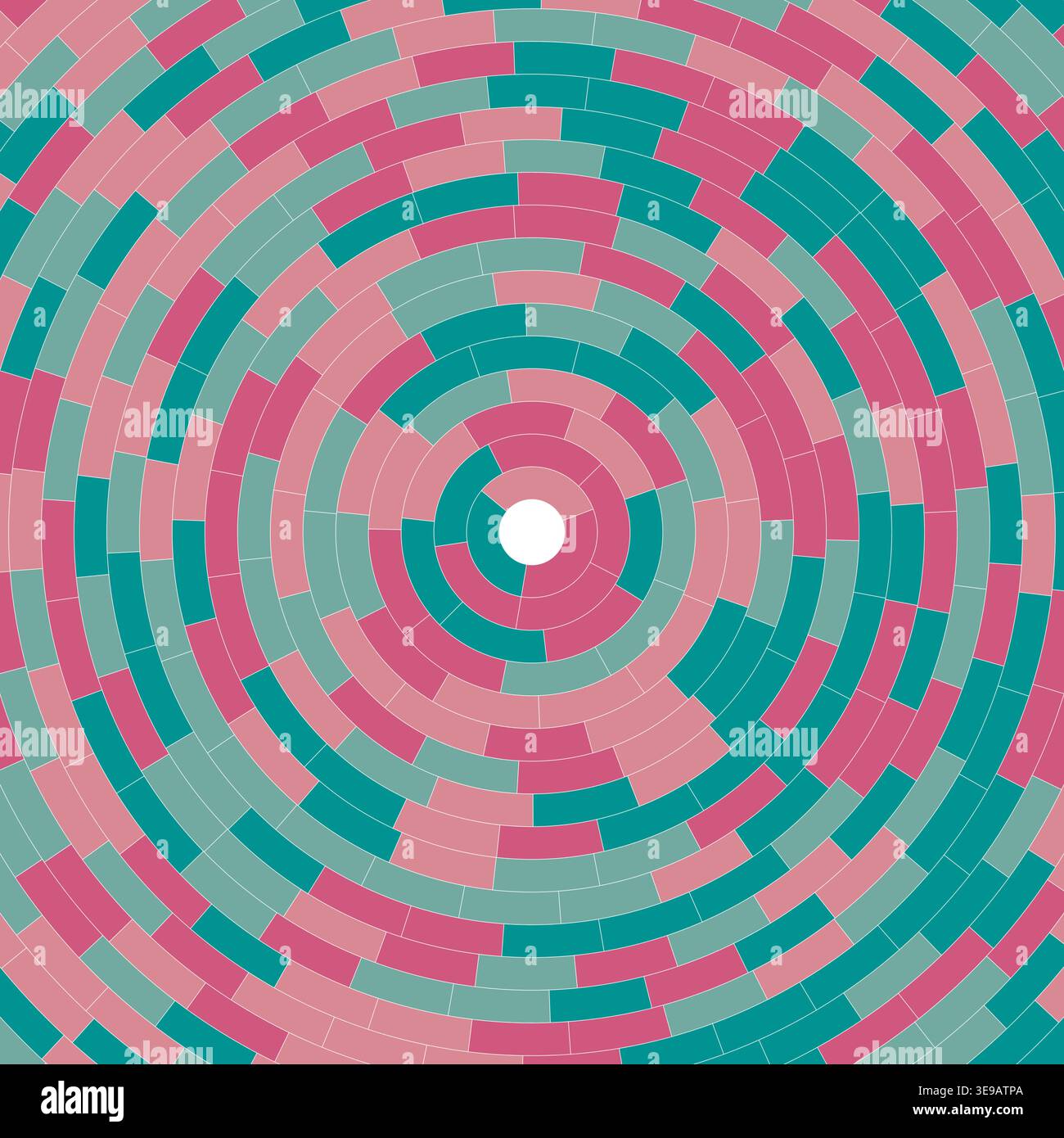 Small padding. Simple solid cells. Segments centered. Abstract pattern. Artistic vector image. Stock Vector