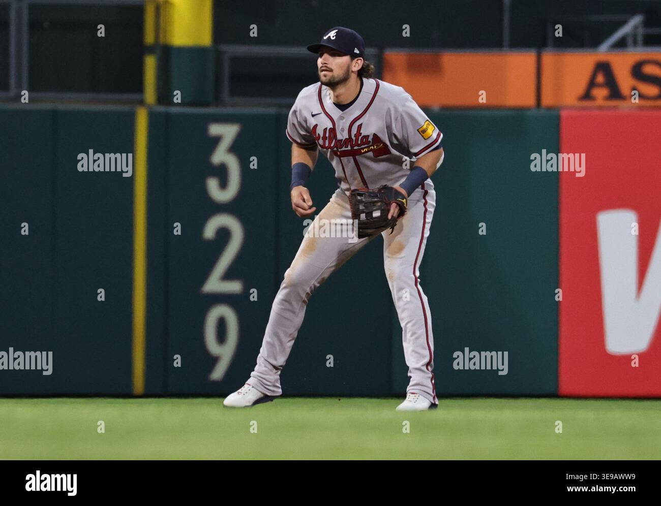 Austin Riley Third Base Philadelphia, USA. 17th Apr, 2026. Friday, April 17, 2026; Philadelphia ...