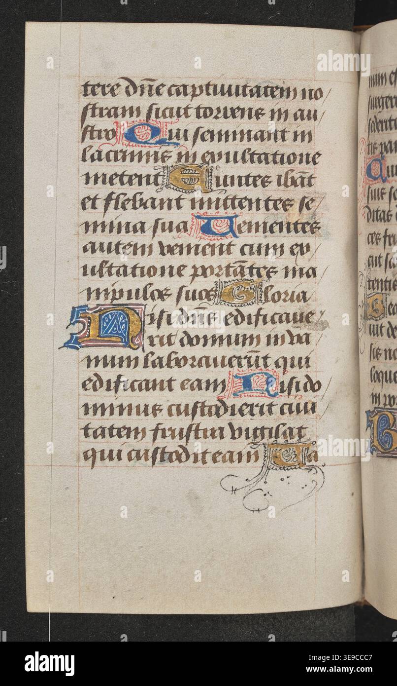 This illuminated manuscript, 'Horae' (c. 1490), was produced in Bruges ...