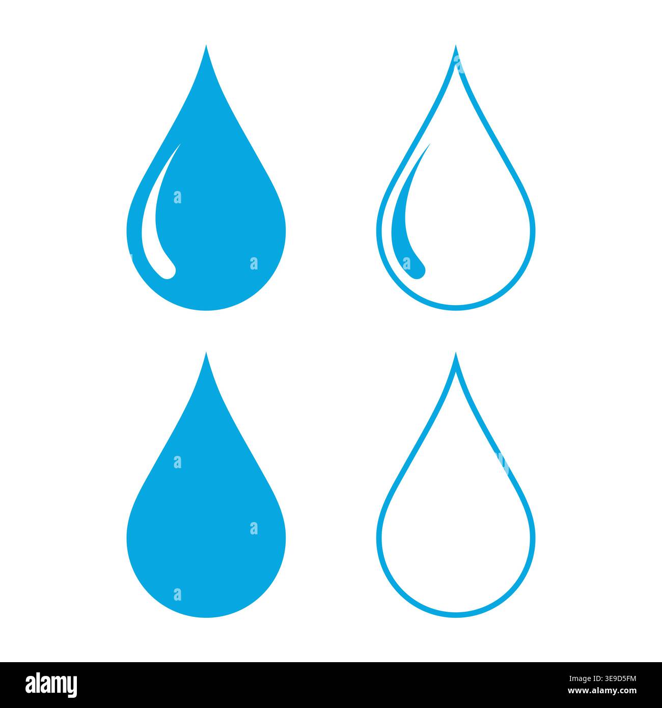 Water Drop Sign Symbol. Vector Illustration. Stock Vector