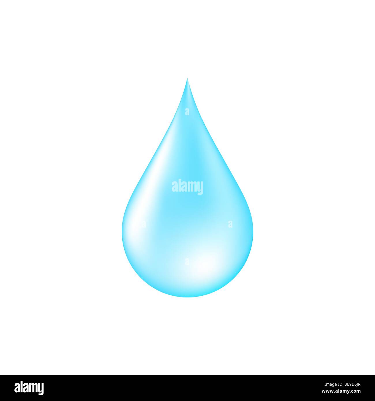 Natural Water Drop. Vector Illustration. Stock Vector