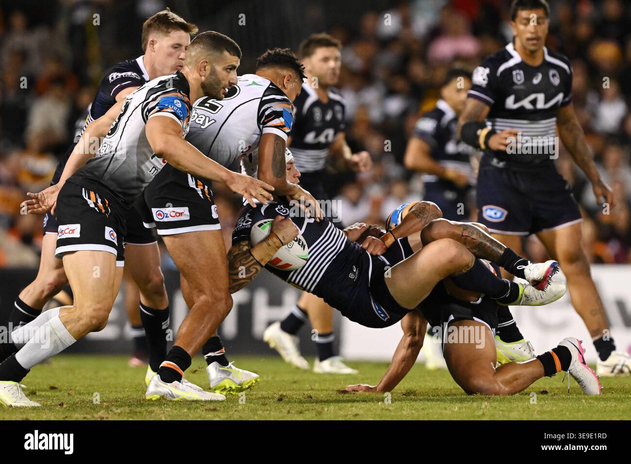 Jordan Riki of the Broncos during the Round 7 NRL match between Wests ...